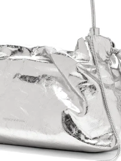 Veronica Beard Metallic Crinkled-effect Clutch Bag In Pattern