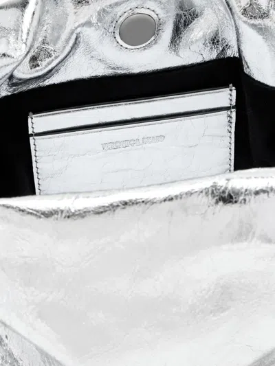 Veronica Beard Metallic Crinkled-effect Clutch Bag In Pattern