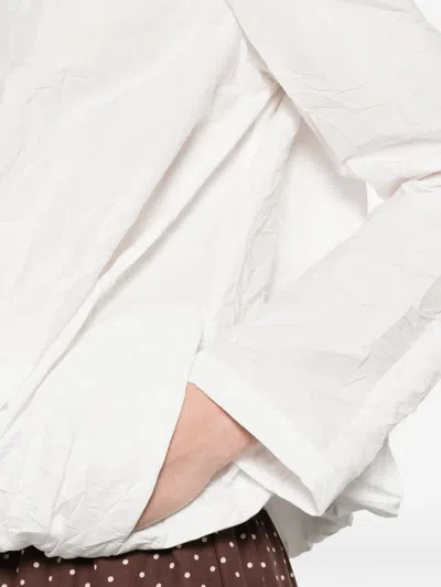 Apuntob Drawstring-hem Jacket In White
