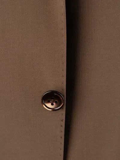 Corneliani Single-breasted Patch-pocket Suit In Brown