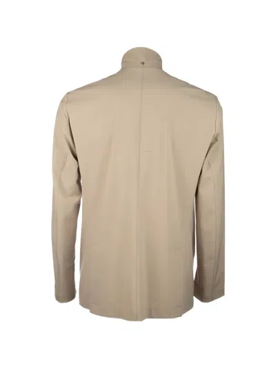 Montecore Double-breasted High-neck Jacket In Brown