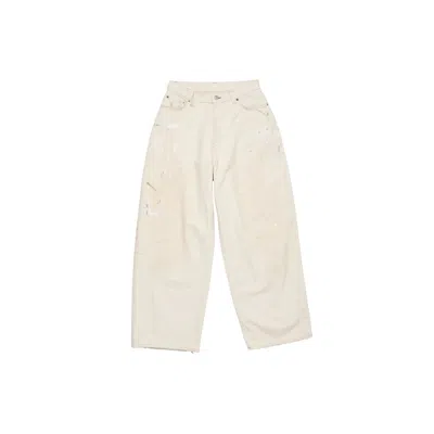 Acne Studios 2023 Logo-patch Jeans In White