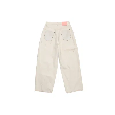 Acne Studios 2023 Logo-patch Jeans In White