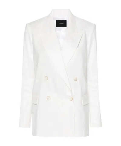 Joseph Double-breasted Blazer In White