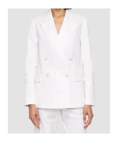 Joseph Double-breasted Blazer In White