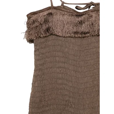 By Malene Birger Valia Mini Dress In Brown