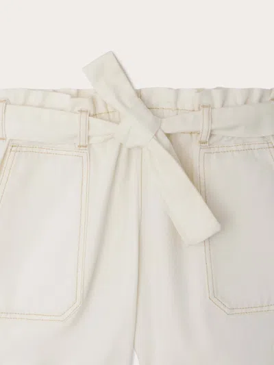 Bonpoint Lorrie Drawstring Shorts In White