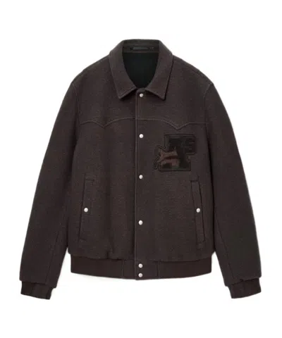 Allsaints Royce Wadded Patch Jacket In Brown