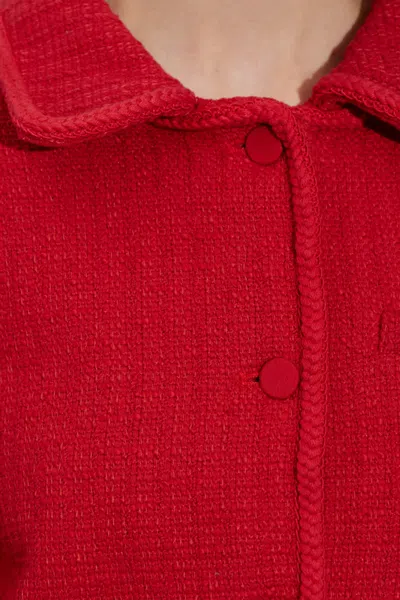 Posse Collared Long-sleeved Jacket In Red