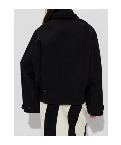 Entire Studios Belted Jacket In Black