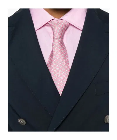 Hugo Boss Double-breasted Blazer In Blue
