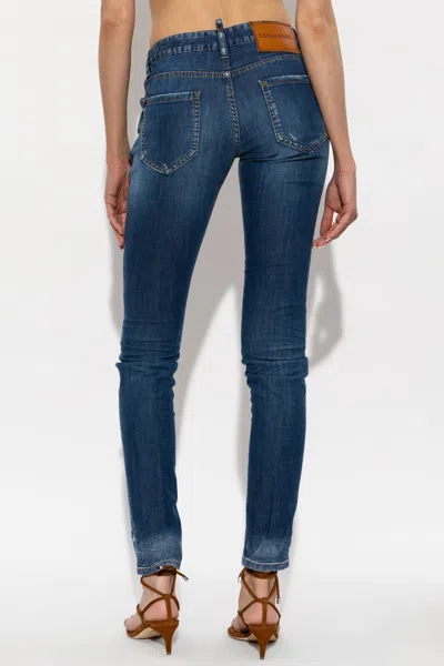 Dsquared2 Belt Loop Jeans In Blue