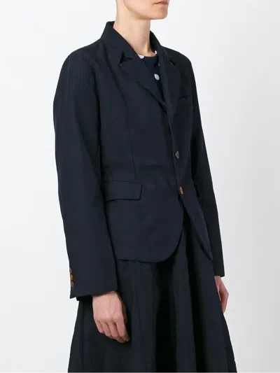 Comme Des Garçons Three Button Blazer In Black