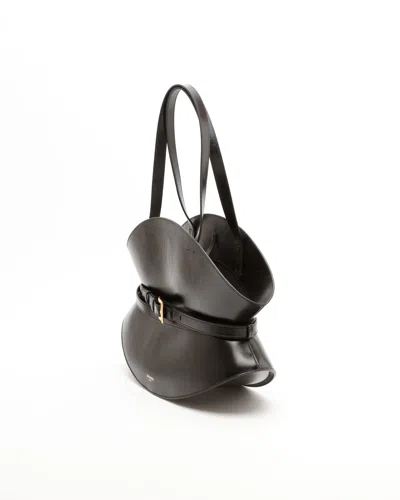 Balmain Medium Shuffle Bag In Black