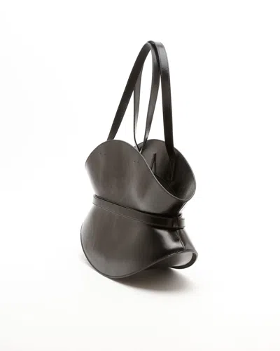 Balmain Medium Shuffle Bag In Black
