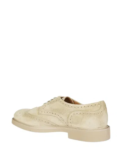 Doucal's Brogue-detail Suede Derby Shoes In Multi