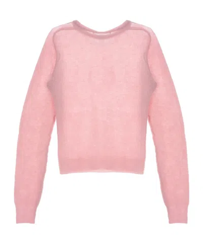 Auralee Alpaca Wool-blend Sweater In Pink