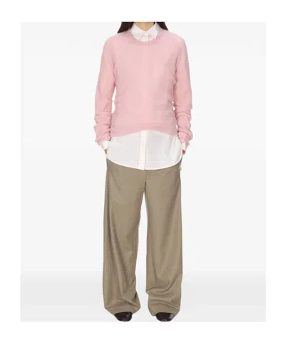 Auralee Alpaca Wool-blend Sweater In Pink