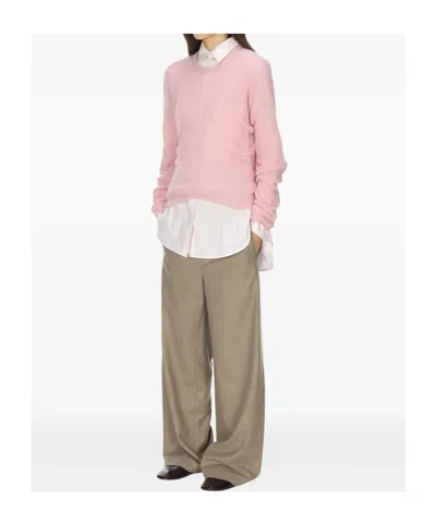 Auralee Alpaca Wool-blend Sweater In Pink