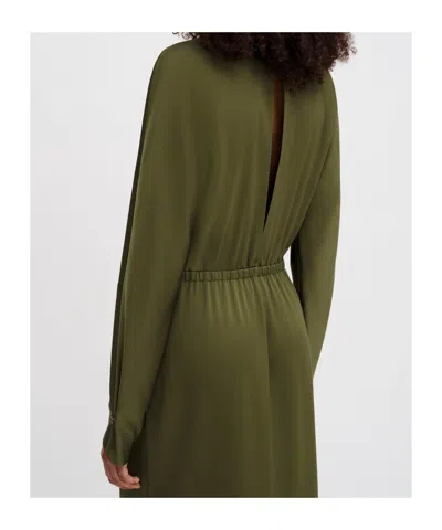 Filippa K Satin Midi Dress In Multi