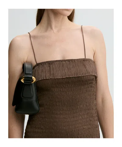 By Malene Birger Valia Mini Dress In Brown