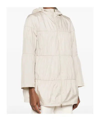 Herno Ruffled Jacket In White