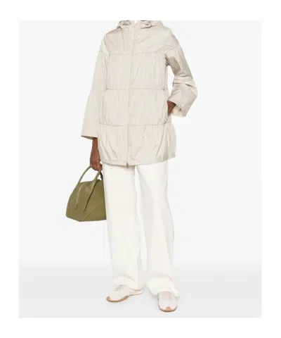 Herno Ruffled Jacket In White
