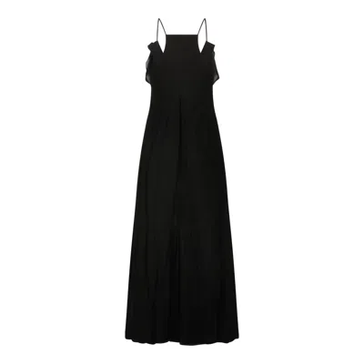 Isabel Marant Étoile Vasma Black Cotton Blend Dress In Black