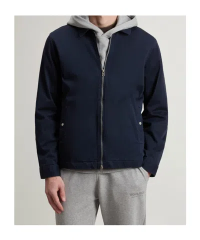 Woolrich Timber Zip-front Jacket In Blue