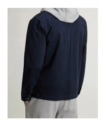 Woolrich Timber Zip-front Jacket In Blue