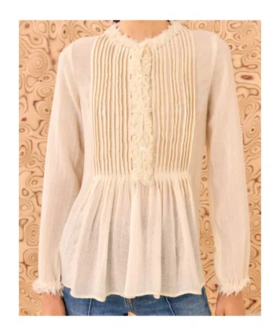 Ulla Johnson Ruffled Blouse In Neutral