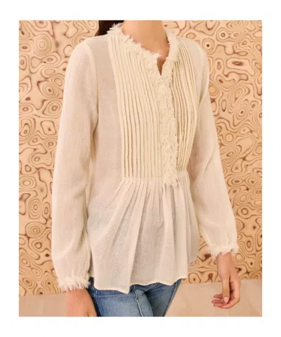 Ulla Johnson Ruffled Blouse In Neutral