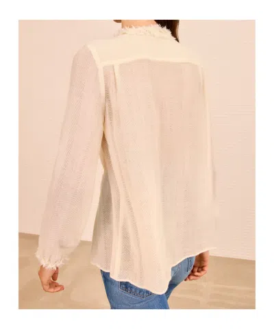 Ulla Johnson Ruffled Blouse In Neutral