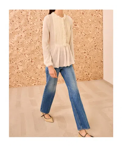 Ulla Johnson Ruffled Blouse In Neutral