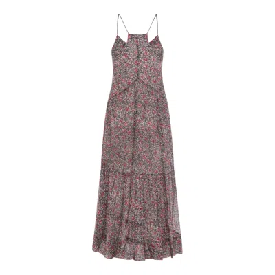 Isabel Marant Étoile Sabba Cotton Floral Printed Dress In Multi