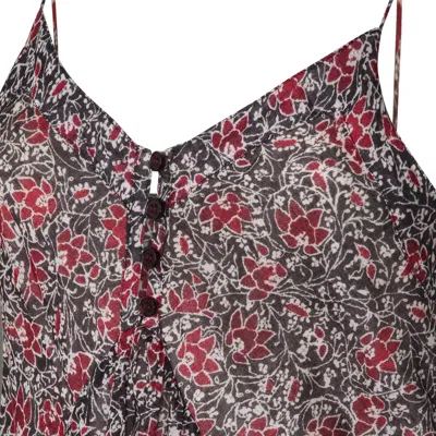 Isabel Marant Étoile Sabba Cotton Floral Printed Dress In Multi