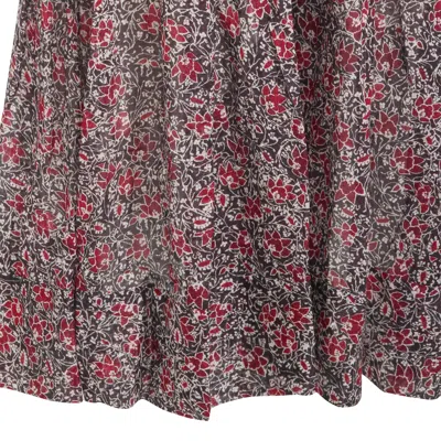 Isabel Marant Étoile Sabba Cotton Floral Printed Dress In Multi