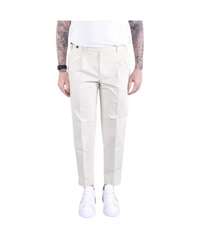 Pt Torino Carrot 2p Pleated Pants In White