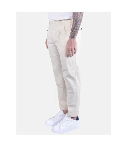 Pt Torino Carrot 2p Pleated Pants In White