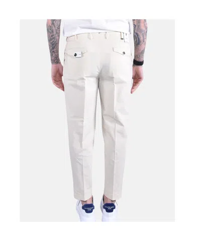 Pt Torino Carrot 2p Pleated Pants In White