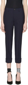 MIU MIU Navy Wool Trousers