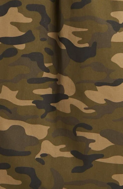 Frame Button Front Camo Jacket