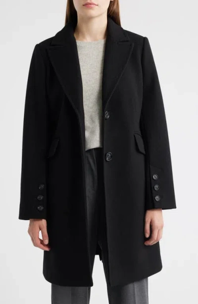 Sam Edelman Single Breasted Coat In Black