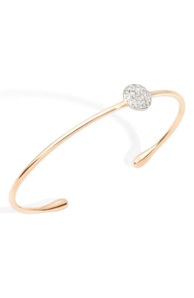 Pomellato Rhodium-plated 18-karat Rose Gold Diamond Cuff