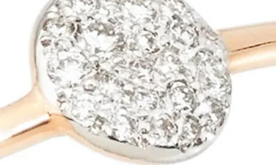 Pomellato Rhodium-plated 18-karat Rose Gold Diamond Cuff