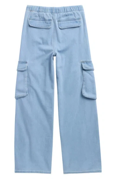 Tractr Kids' Pull-on Cargo Jeans In Blue