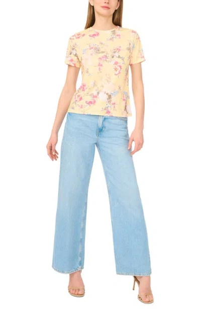 Ted Baker Print Crewneck T-shirt In Multi