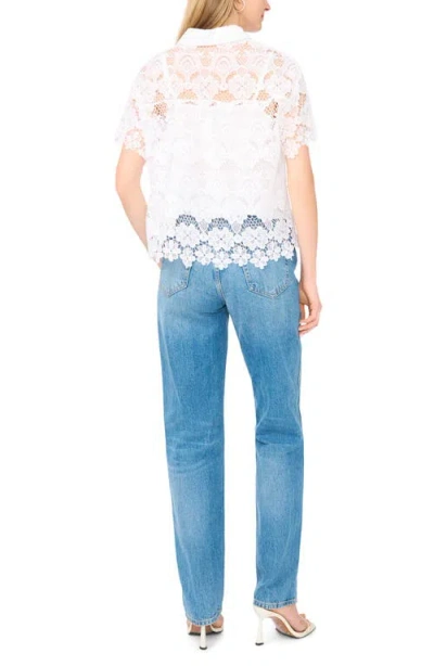 Ted Baker Lace Button-up Shirt In White