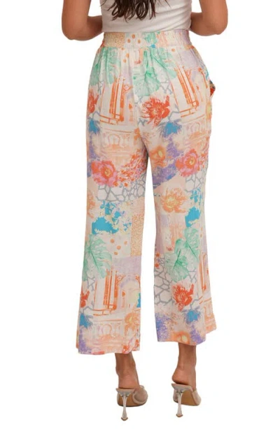 Sunny Leigh Crop Pull-on Pants In Multi