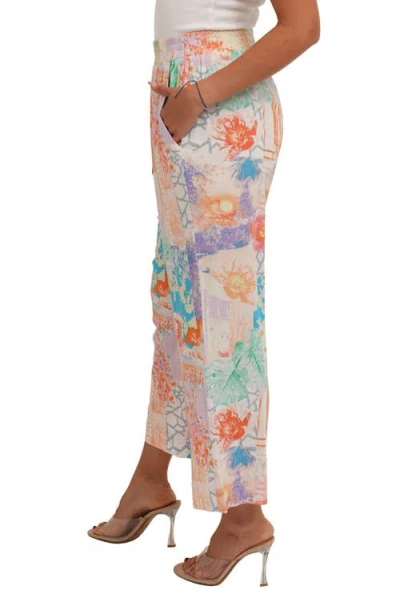 Sunny Leigh Crop Pull-on Pants In Multi